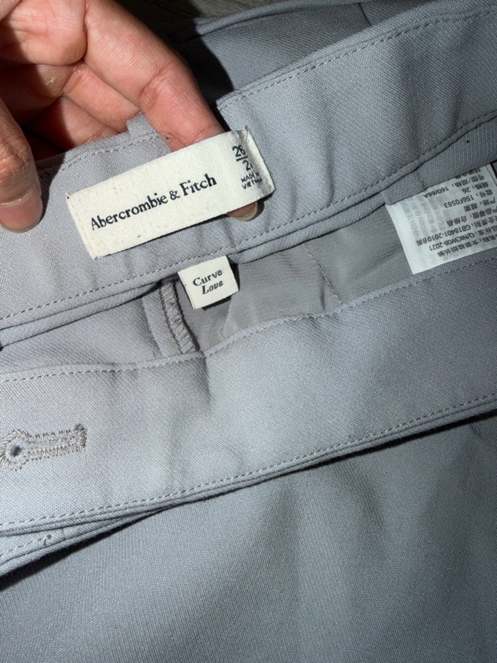 Abercrombie & Fitch Light blue gray sloane - Picture 2 of 4